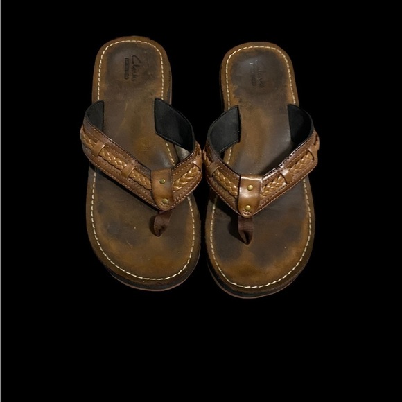 Clarks Women's Thong FENNER NERICE Honey Slip-on Flip Flop Sandal Shoes Size 9 - Picture 14 of 14